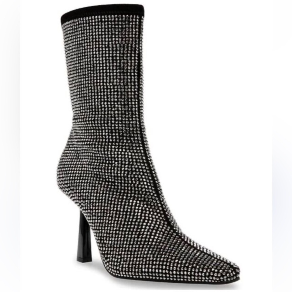 Steve Madden Womens Seyla Ankle Boots Rhinestone